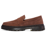 Women's Suede Penny Loafers Slip-On Casual Moccasins for Work